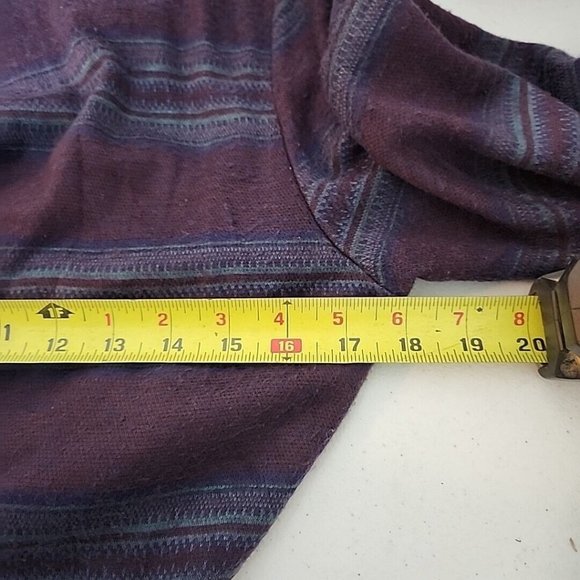 Coco Blues Blazer Sweater Womens Medium Purple Single Button Long Sleeve - Picture 5 of 5